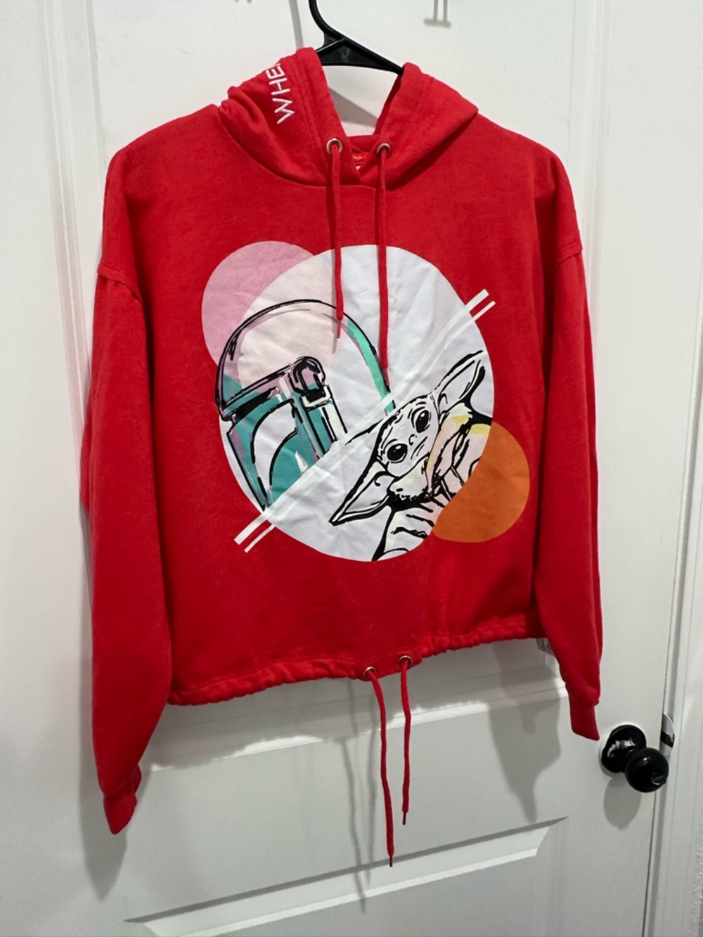 Disney Parks Star Wars The Mandalorian Baby Yoda Hoodie Womens SZ S